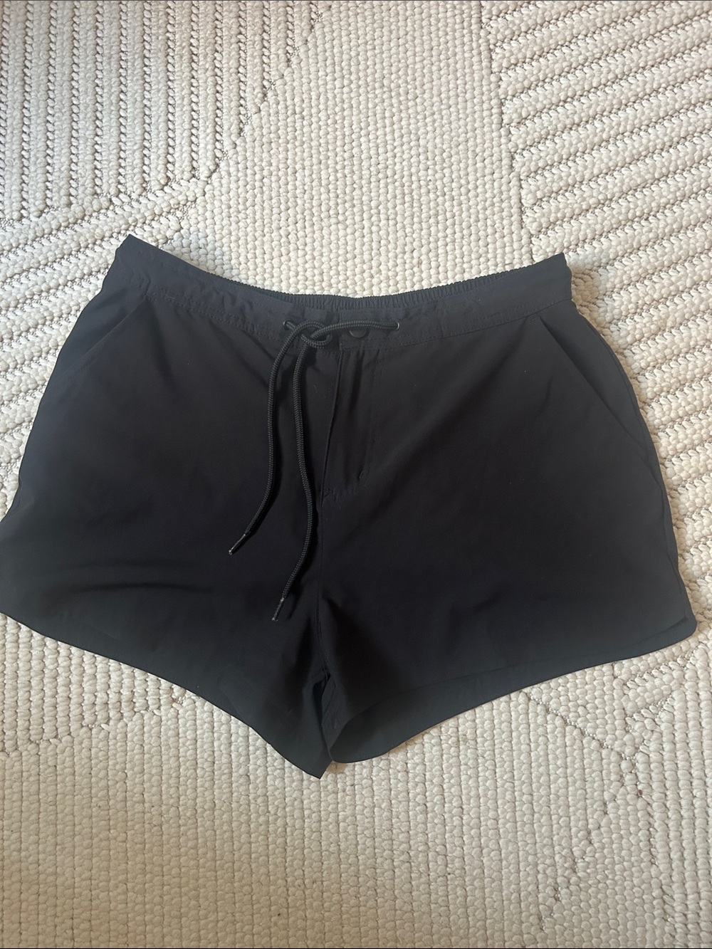 🔵 Black Women's Drawstring Active Shorts size medium